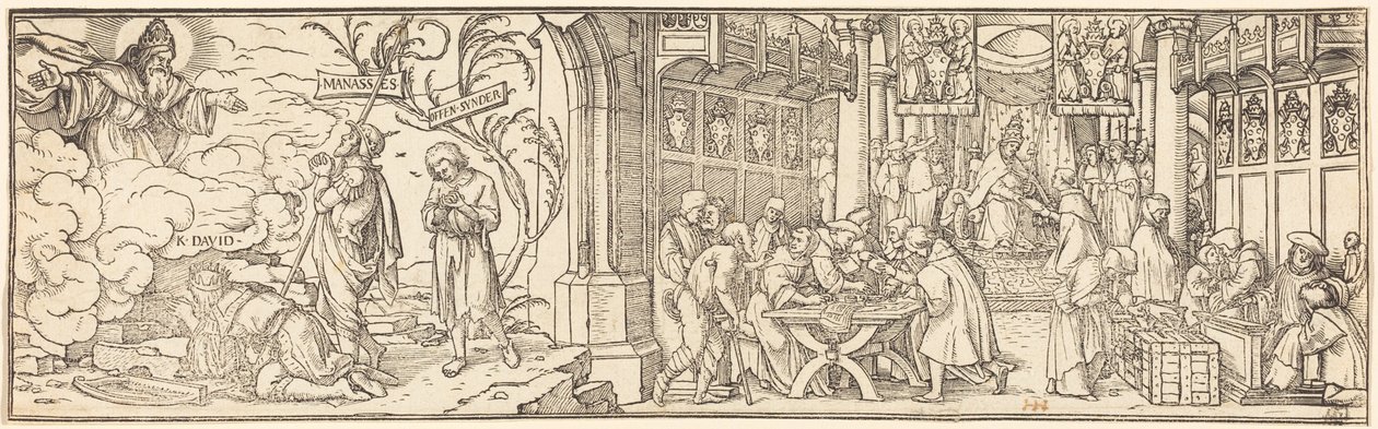Traffic in Indulgences by Hans Holbein the Younger