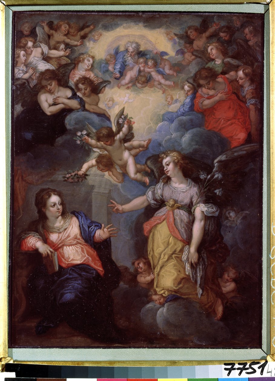 The Annunciation by Hans I or Johann Rottenhammer