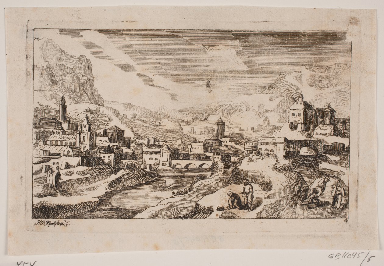 Mountain Landscape with the Good Samaritan in the Foreground by Hans Jørgen Kirksteen