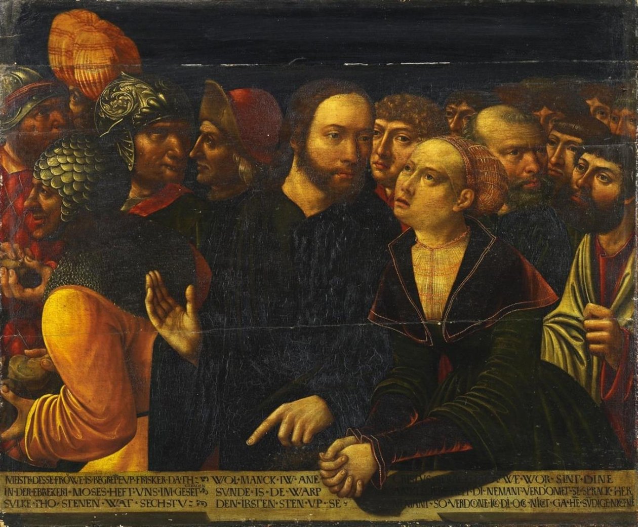 Christ and the Woman Taken in Adultery by Hans Kemmer