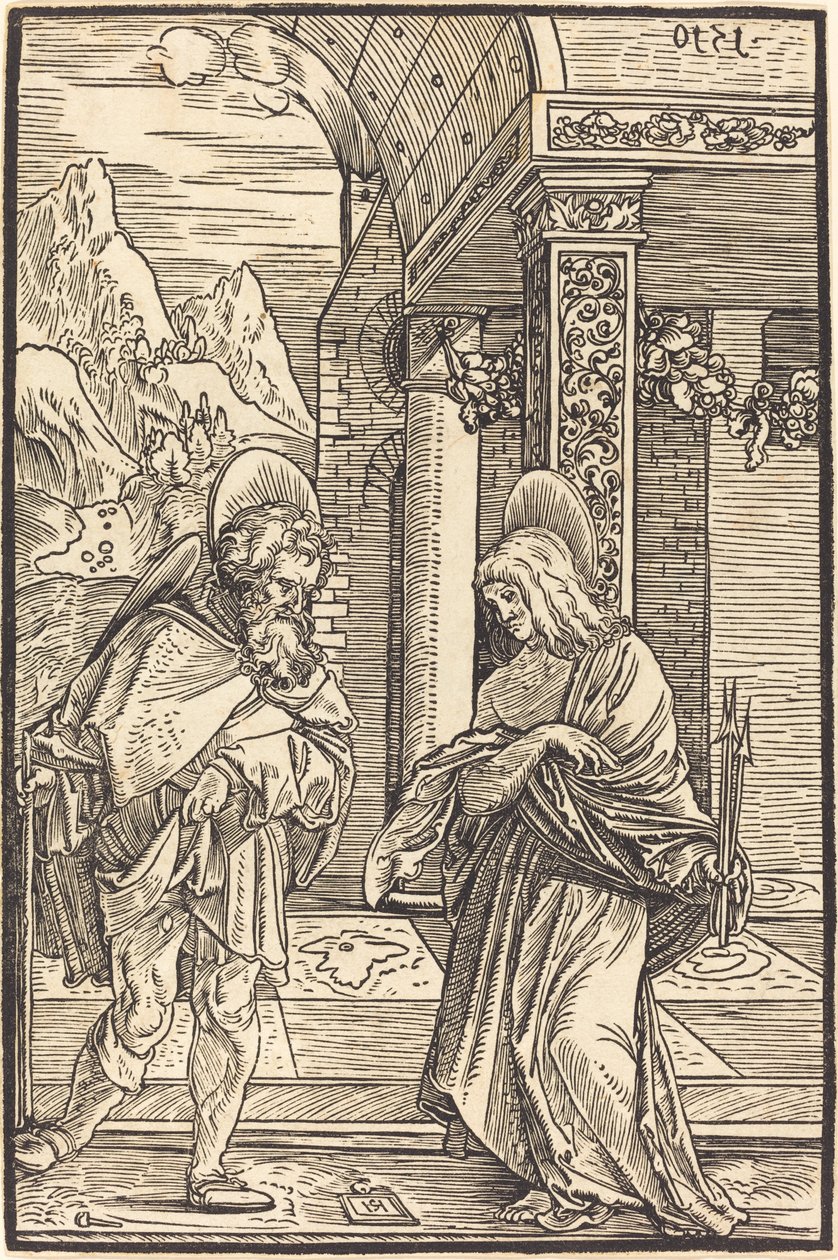 Saint Roch and Saint Sebastian by Hans Leonard Schaufelein