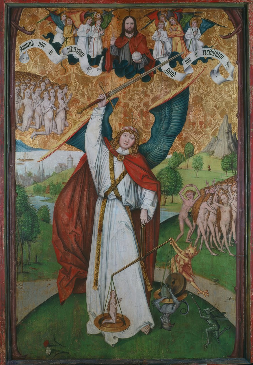 Archangel Michael Weighing Souls by Hans Leu