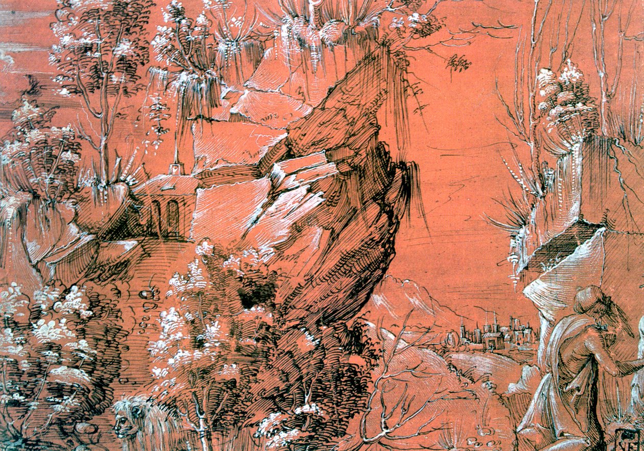 Saint Jerome in the Garden by Hans Leu The Younger
