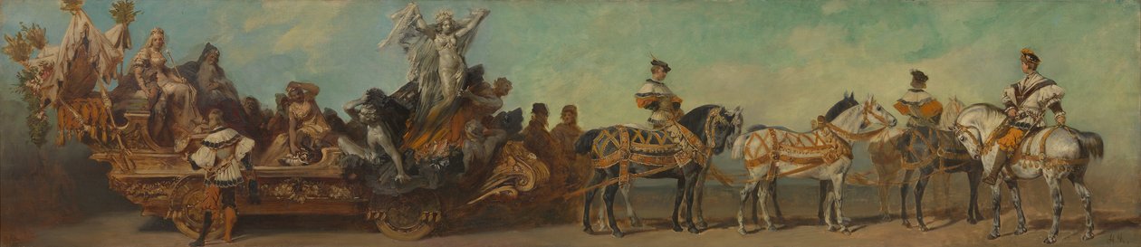 Design for the Parade 1879 - Mining by Hans Makart
