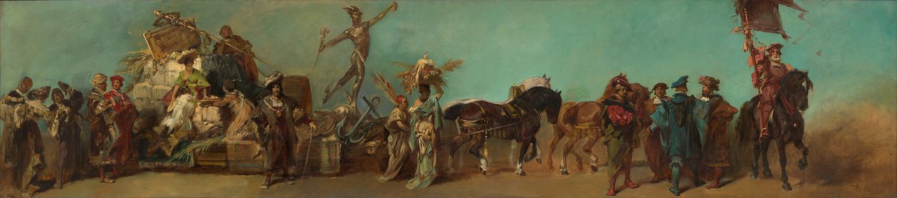Design for the Parade 1879 - The Guild of Wholesale Merchants by Hans Makart