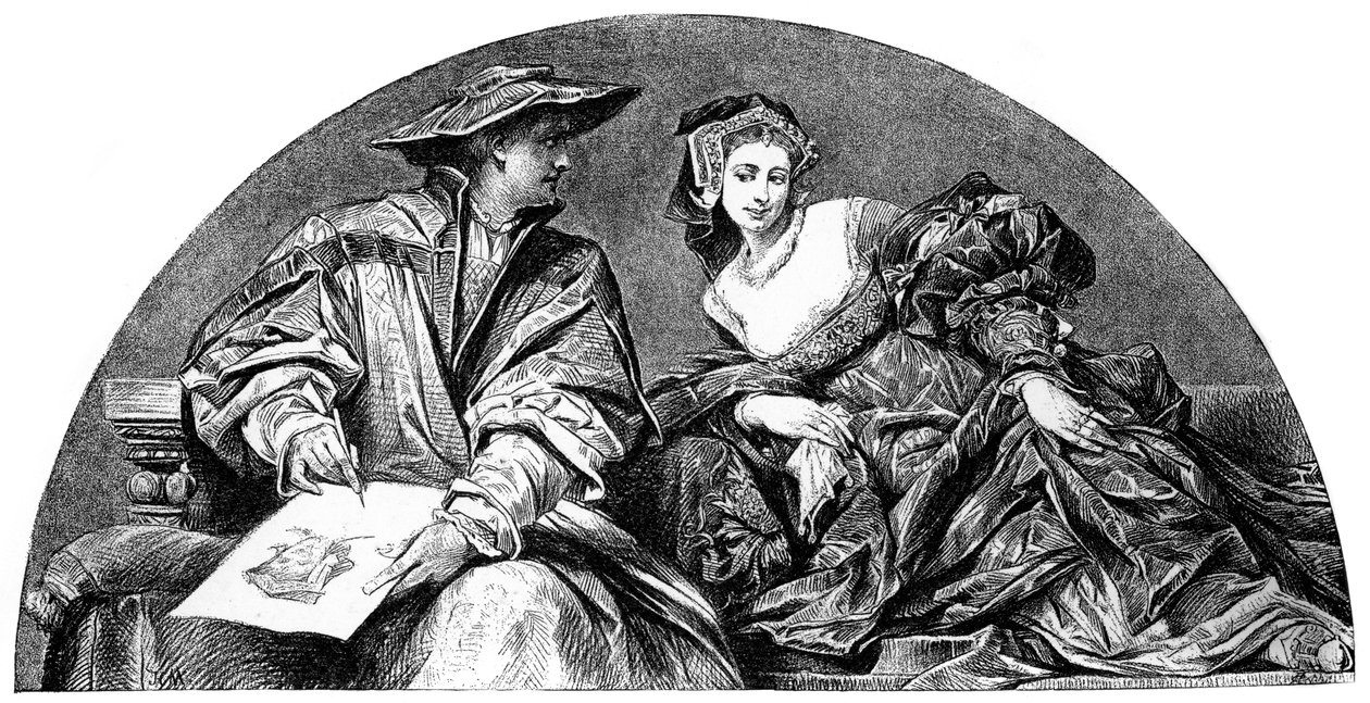 Hans Holbein, German artist by Hans Makart