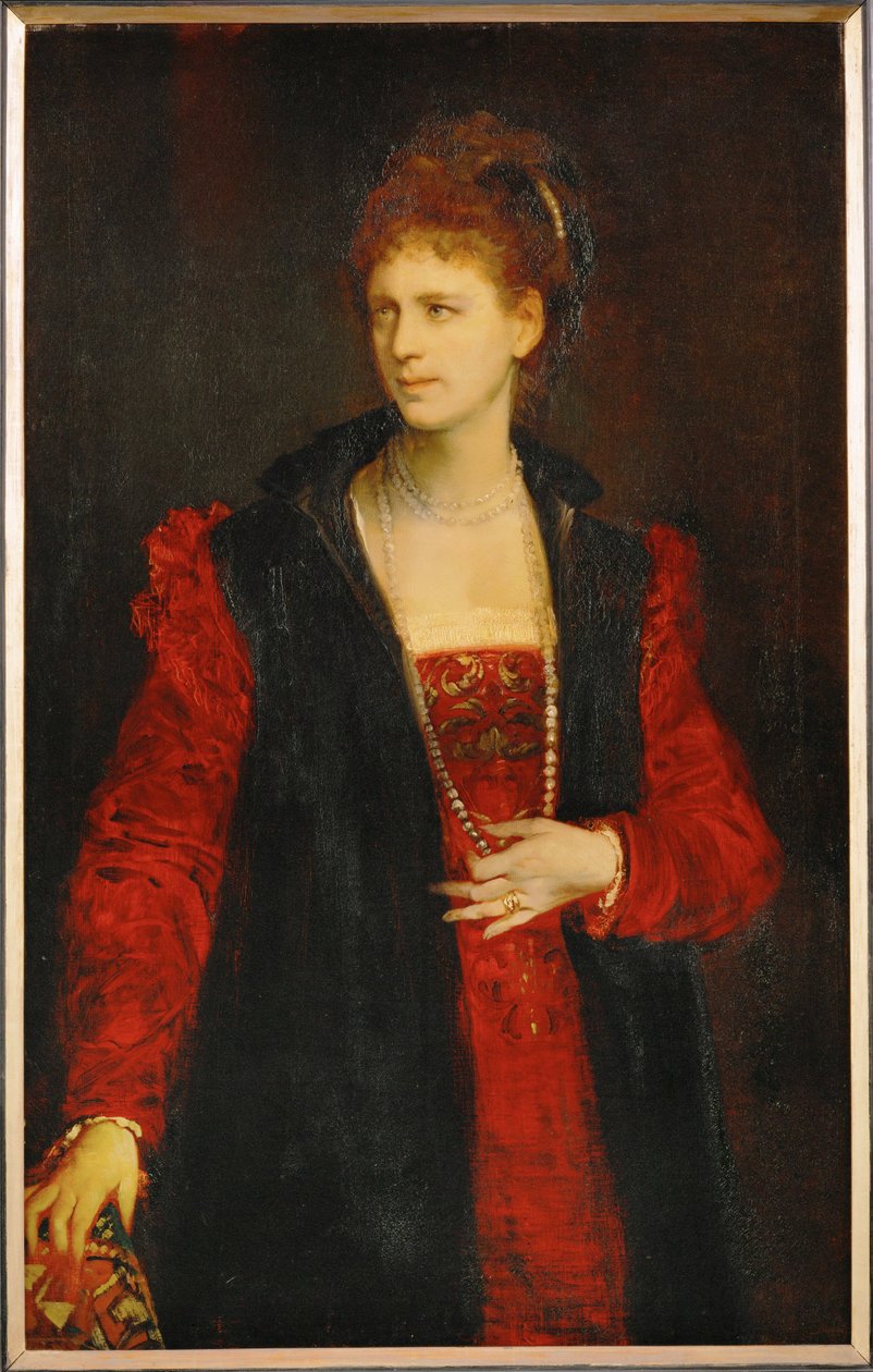 Zerline Gabillon, actress at the Vienna Burgtheater by Hans Makart