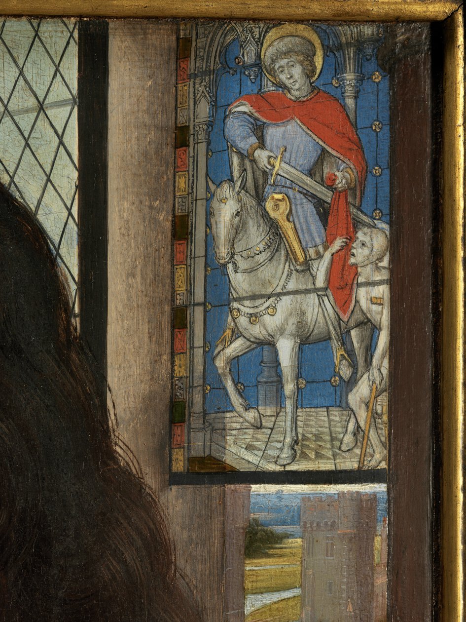 Detail of the Diptych of Maarten van Nieuwenhove by Hans Memling