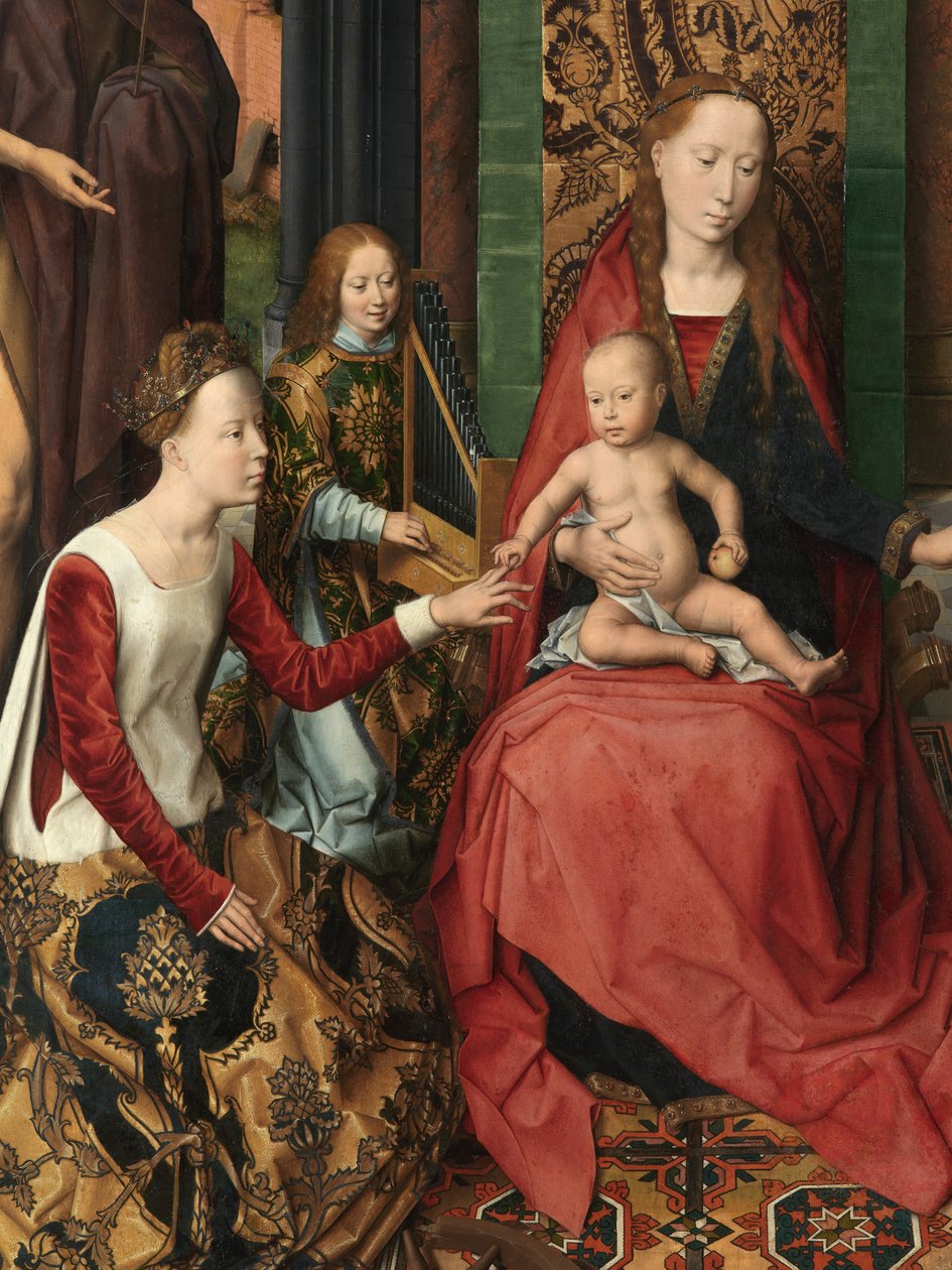 Triptych of Saint John the Baptist and Saint John the Evangelist (central panel detail) by Hans Memling