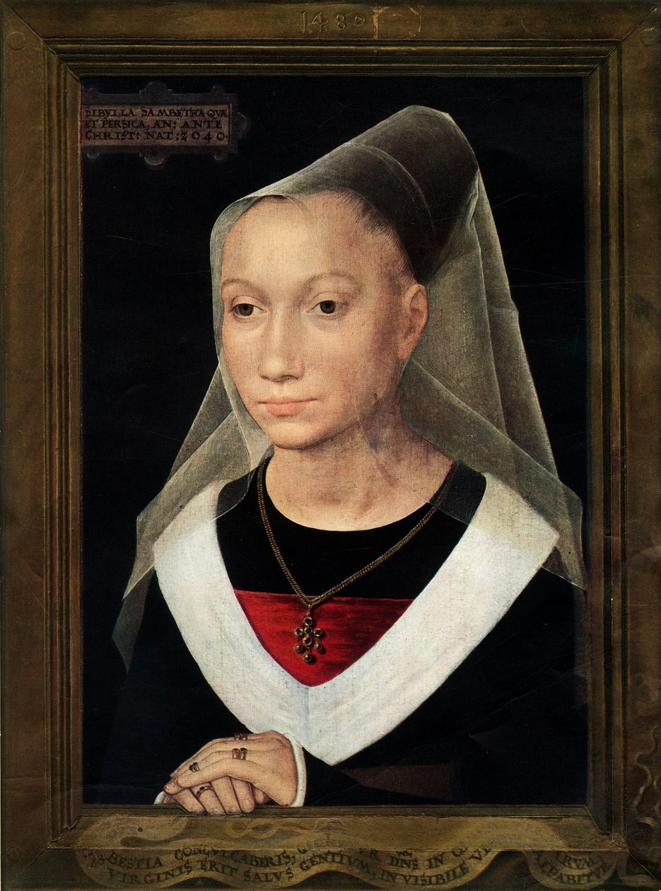 Portrait of Marie, daughter of Willem Moreel, 1480 by Hans Memling