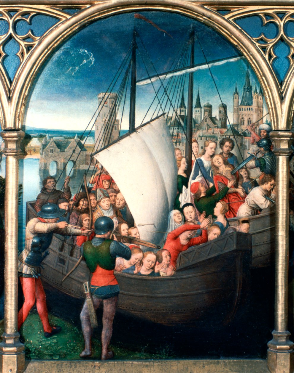 St Ursula Shrine, Martyrdom, 1489 by Hans Memling