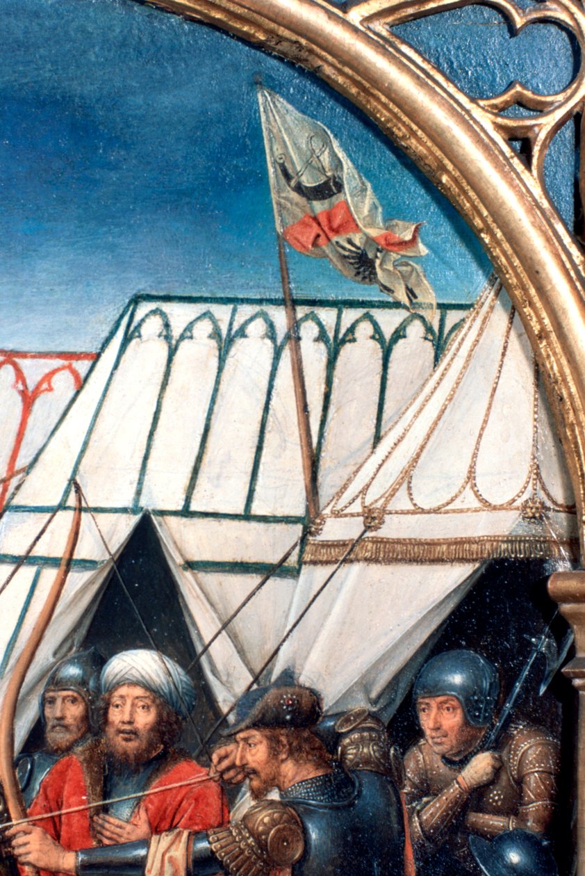 St Ursula Shrine, Martyrdom at Cologne (Detail) by Hans Memling