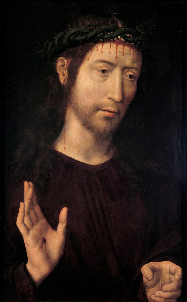 The Man of Sorrows Blessing, 1480-1490 by Hans Memling
