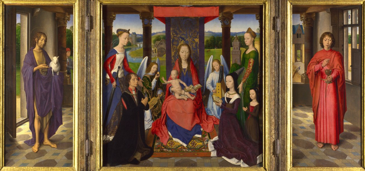 The Virgin and Child with Saints and Donors by Hans Memling