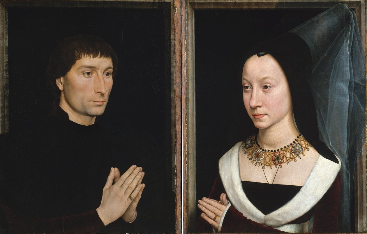 Tommaso di Folco Portinari 1428-1501, Maria Portinari by Hans Memling