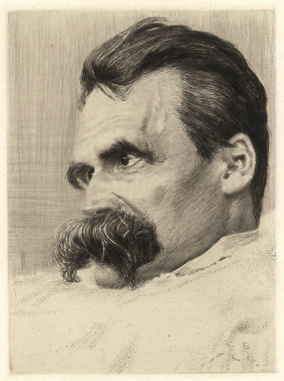 Portrait of Friedrich Nietzsche by Hans Olde