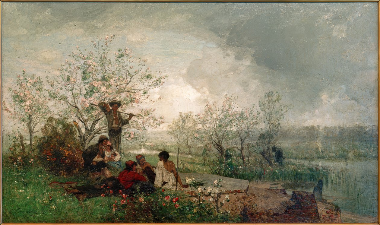 H.P. Feddersen, Gypsy Camp on the Vistula by Hans Peter Feddersen der Jüngere