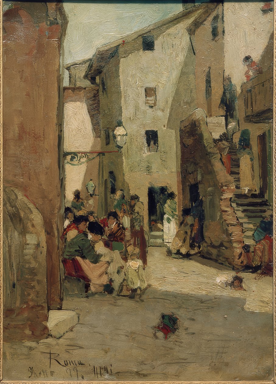 Roman Ghetto III (Painting by Hans Peter Feddersen) by Hans Peter Feddersen der Jüngere