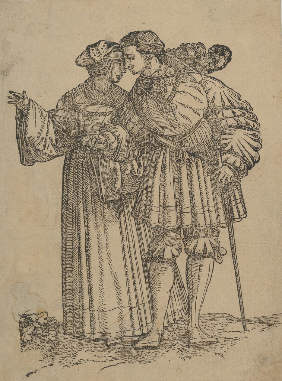 Dancing Couple IV, from The Wedding Dancers by Hans Schäufelein the Elder