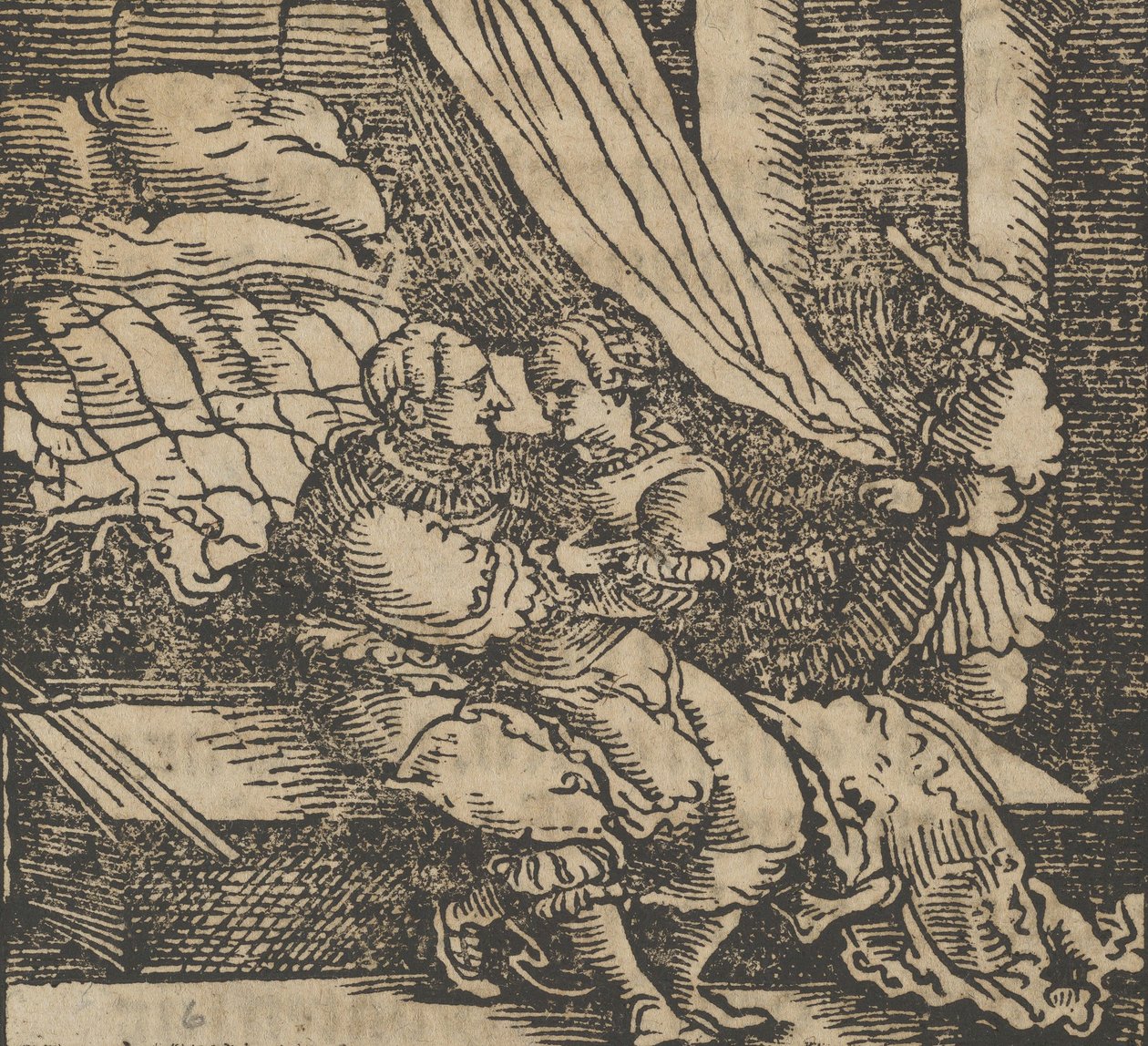 Ghismonda, Guiscardo, and the Prince of Salerno, from The Decameron, before 1534 by Hans Schäufelein the Elder