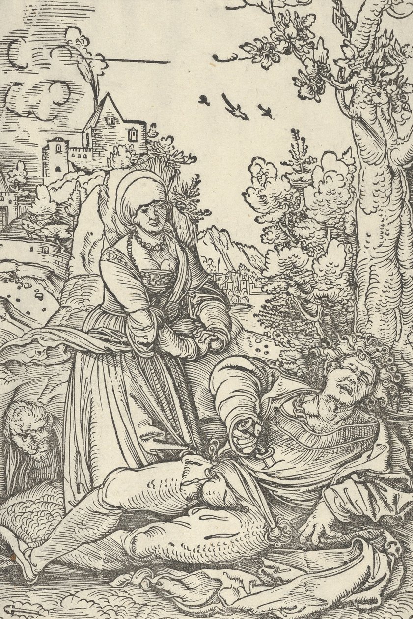 Pyramus and Thisbe, ca. 1509-10 by Hans Schäufelein the Elder