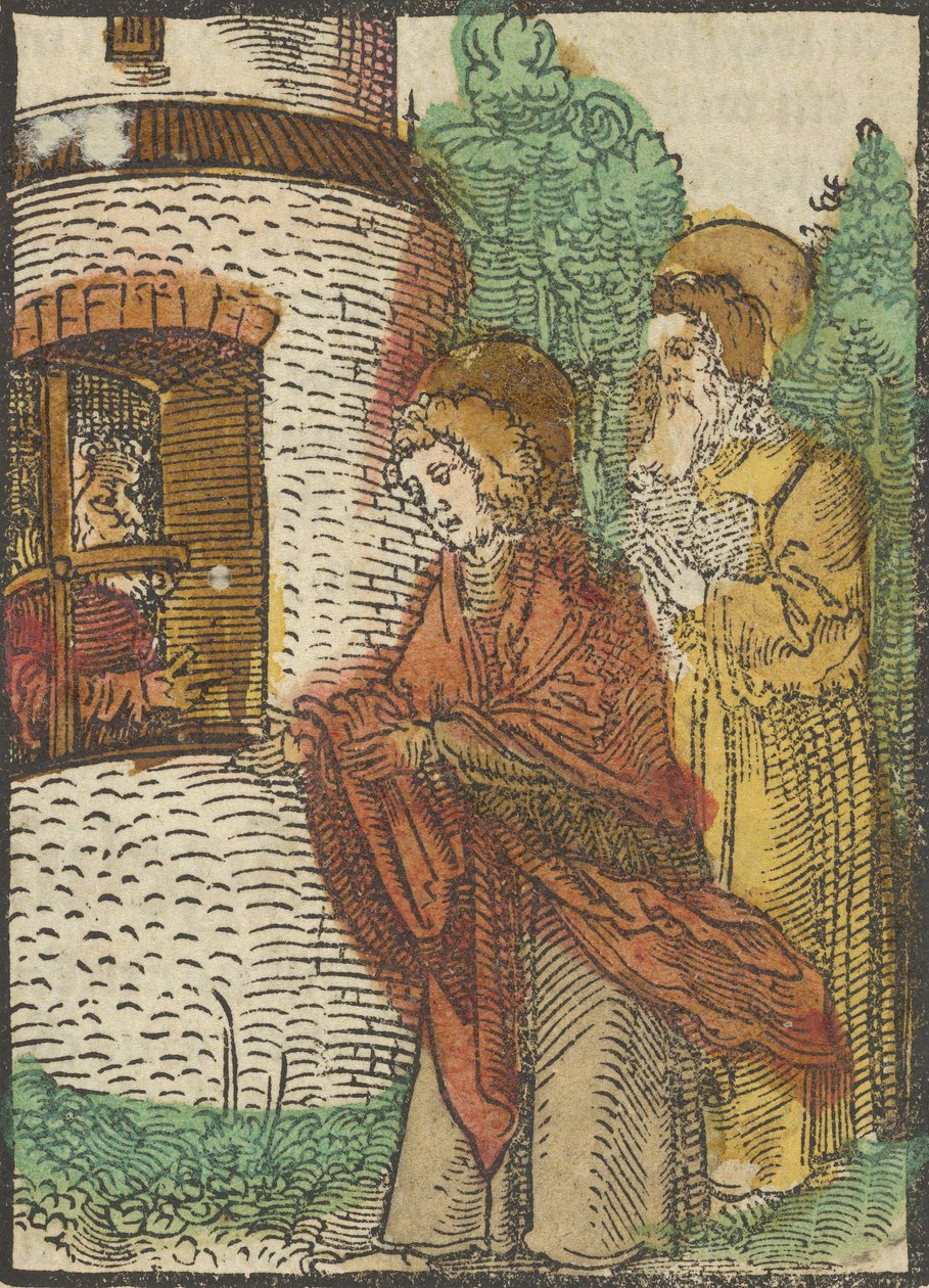 St. John in Prison, from Das Plenarium by Hans Schäufelein the Elder