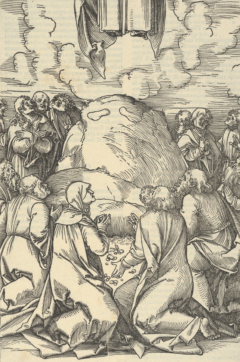 The Ascension of Christ, from Speculum passionis domini nostri Ihesu Christi by Hans Schäufelein the Elder