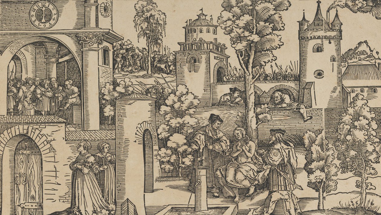 The Story of Susanna, 1536 by Hans Schäufelein the Elder