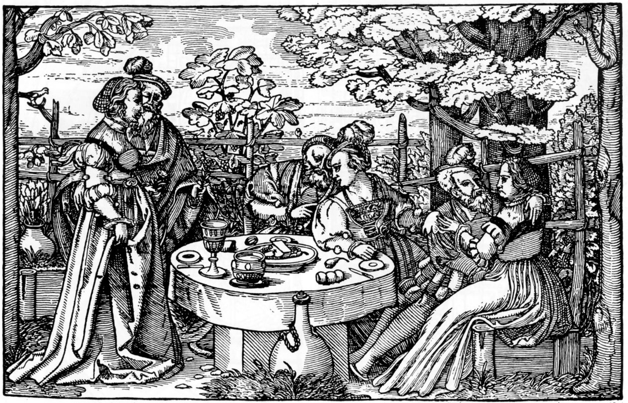 Garden in Germany by Hans Sebald Beham