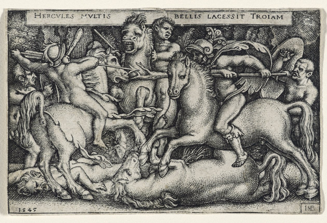 Hercules Fighting against the Trojans, 1545 by Hans Sebald Beham