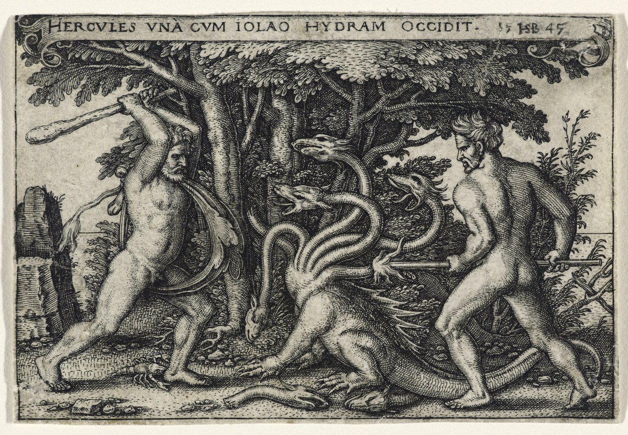Hercules Slaying the Hydra, 1545 by Hans Sebald Beham