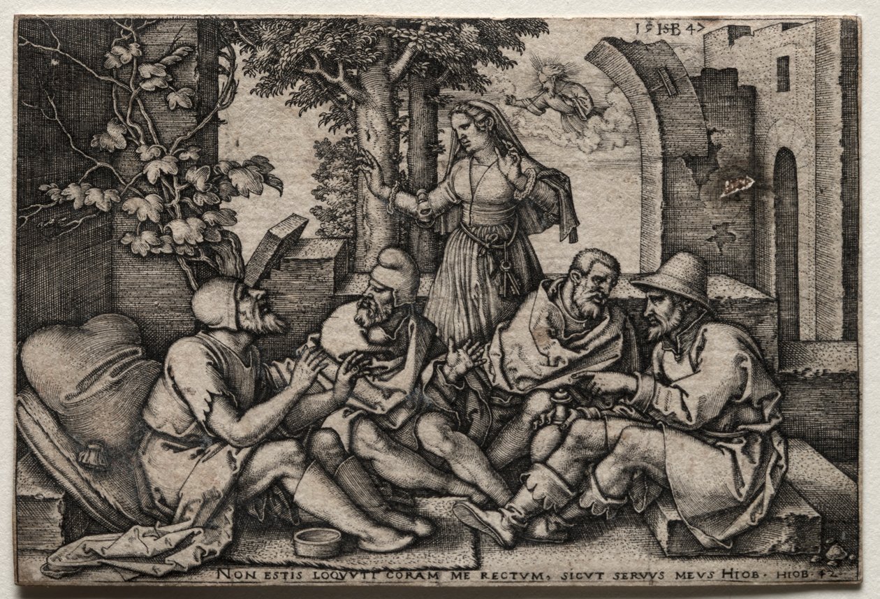 Job and His Friends by Hans Sebald Beham