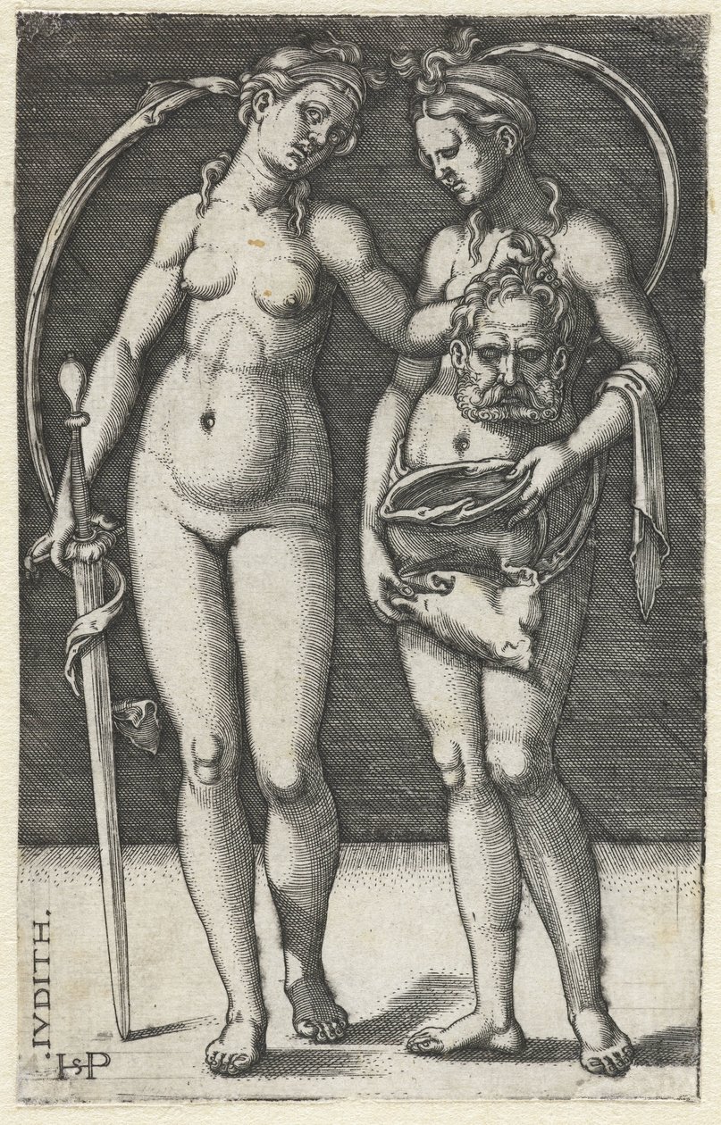 Judith with the Head of Holofernes and Maidservant by Hans Sebald Beham
