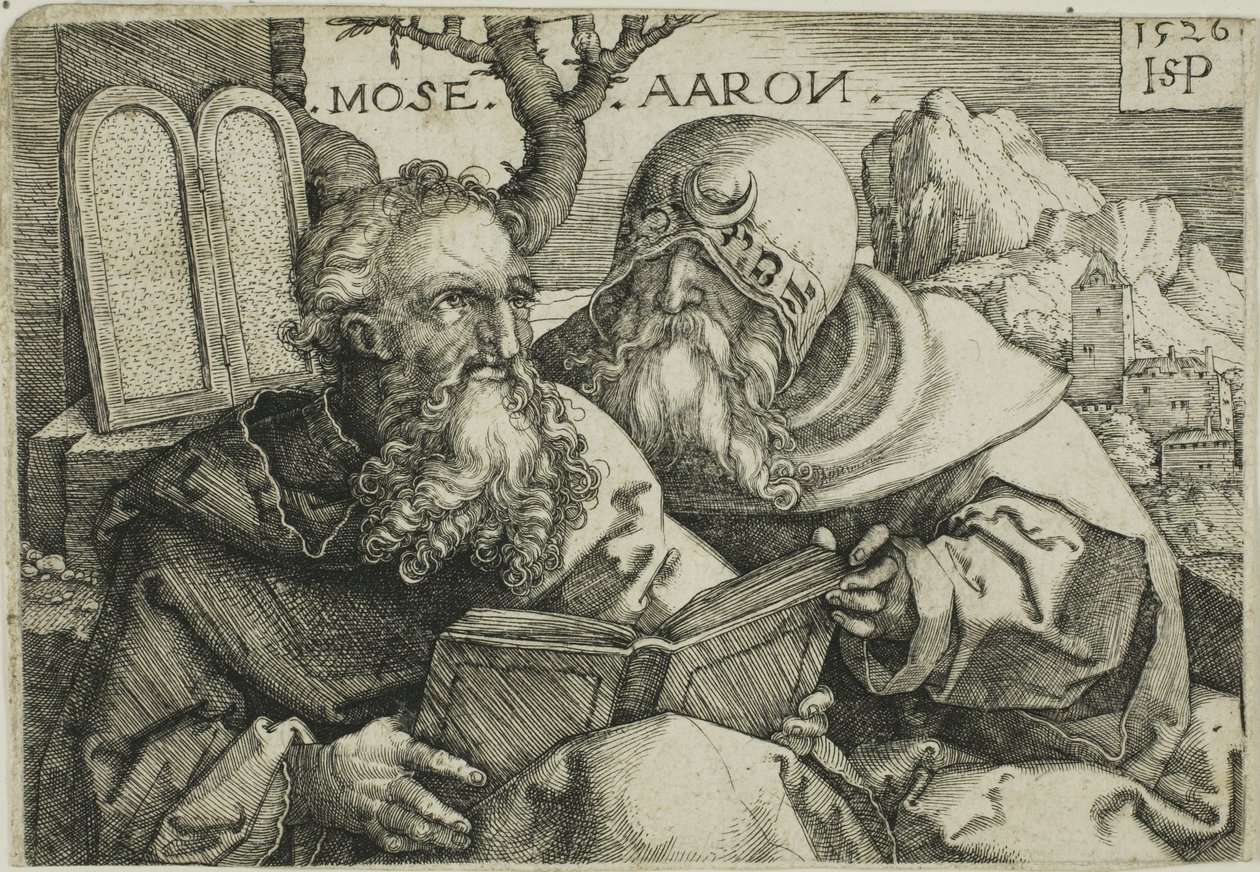 Moses and Aaron by Hans Sebald Beham