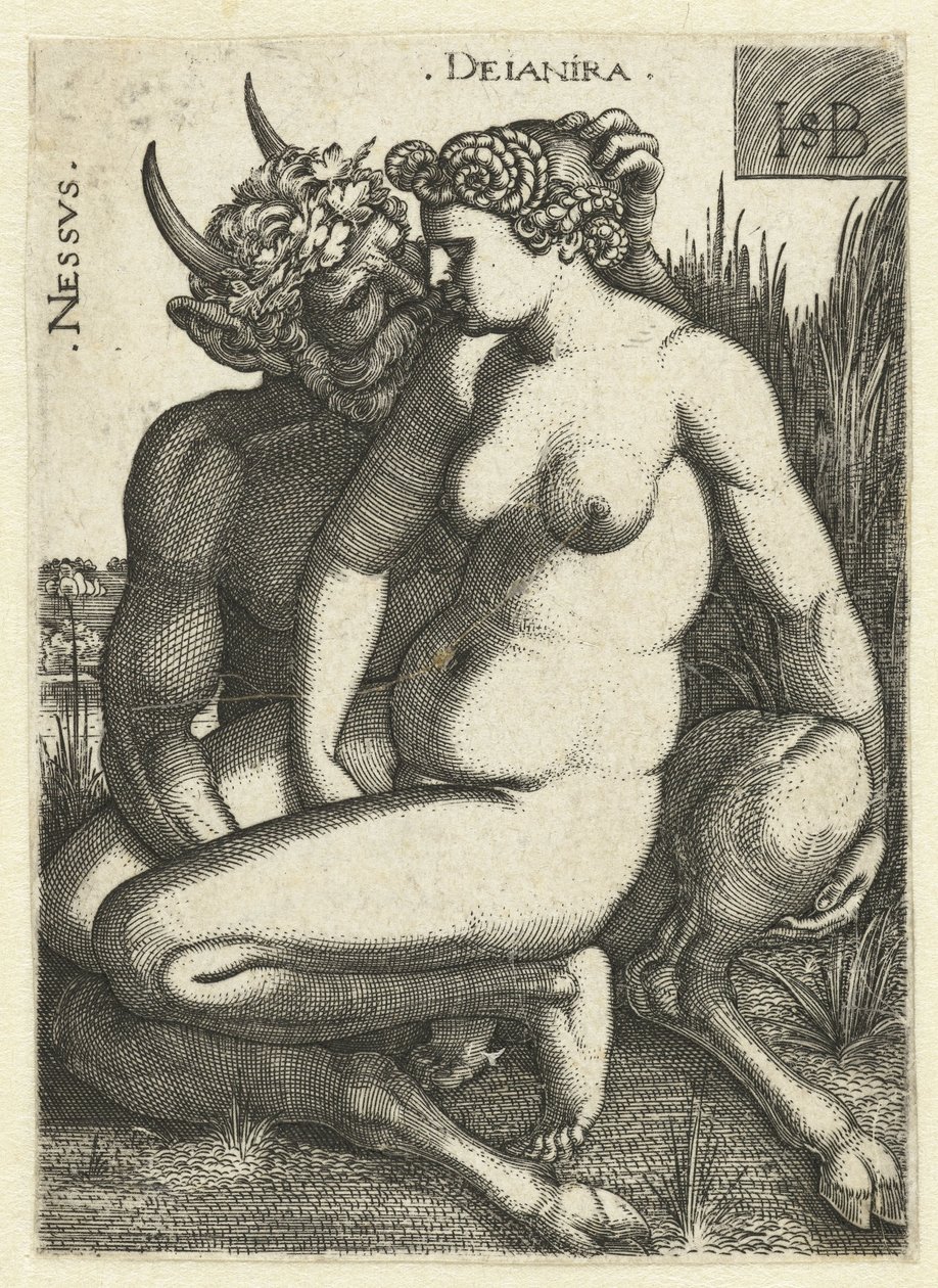 Nessus and Deianira by Hans Sebald Beham