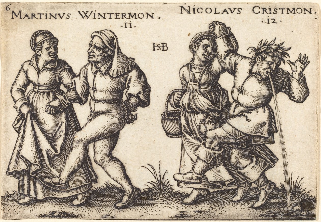 November and December by Hans Sebald Beham