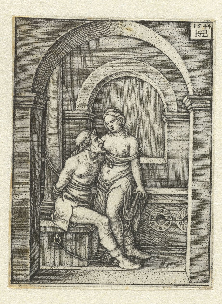 Pero Nursing the Imprisoned Cimon by Hans Sebald Beham