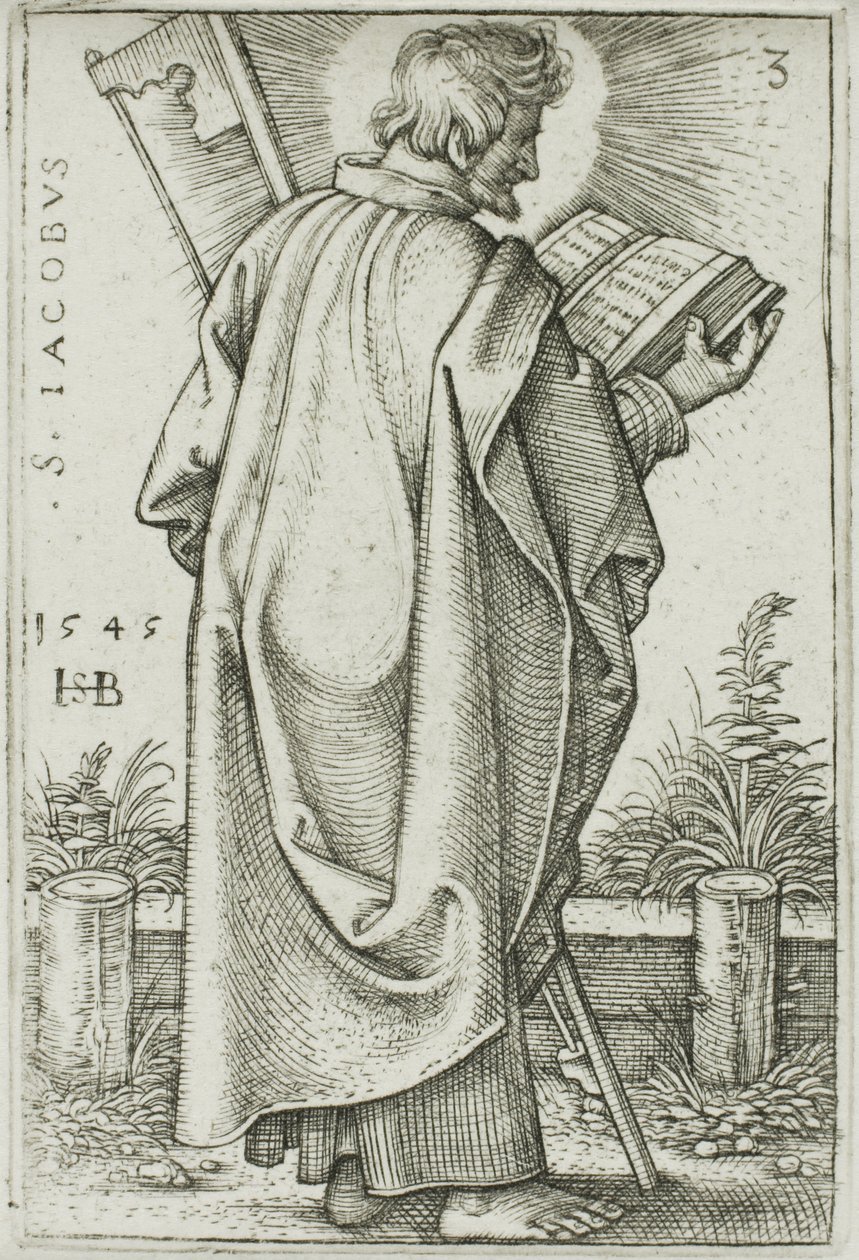 St. James Minor, plate 3 from The Twelve Apostles by Hans Sebald Beham