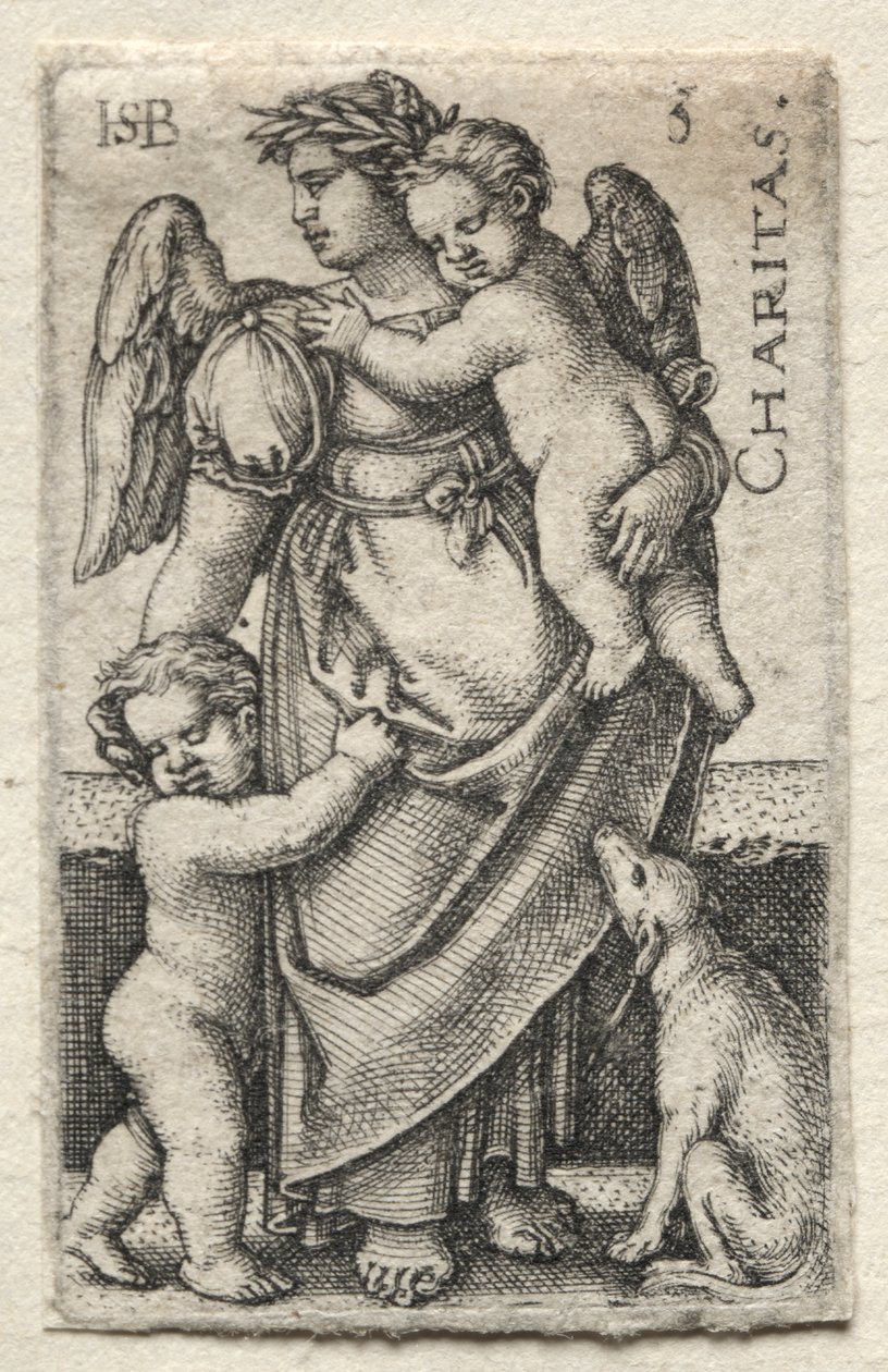 The Knowledge of God and the Seven Cardinal Virtues: Charity by Hans Sebald Beham