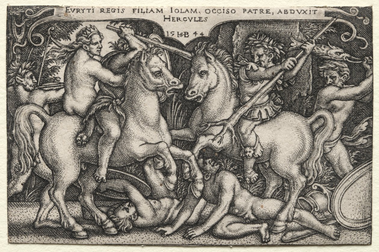 Hercules Abducting Iole by Hans Sebald Beham