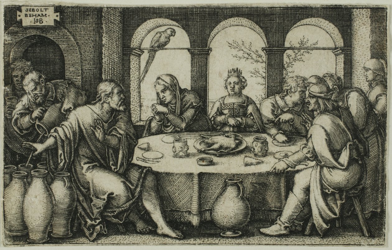 The Wedding at Cana by Hans Sebald Beham