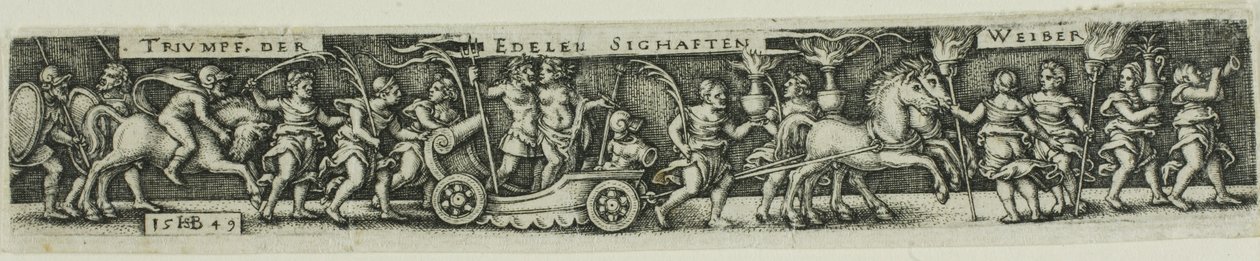 Triumphal Procession of the Noble Glorious Women by Hans Sebald Beham
