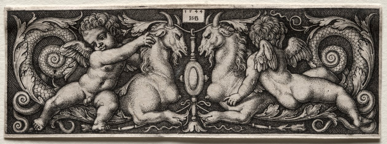 Two Genii by Hans Sebald Beham