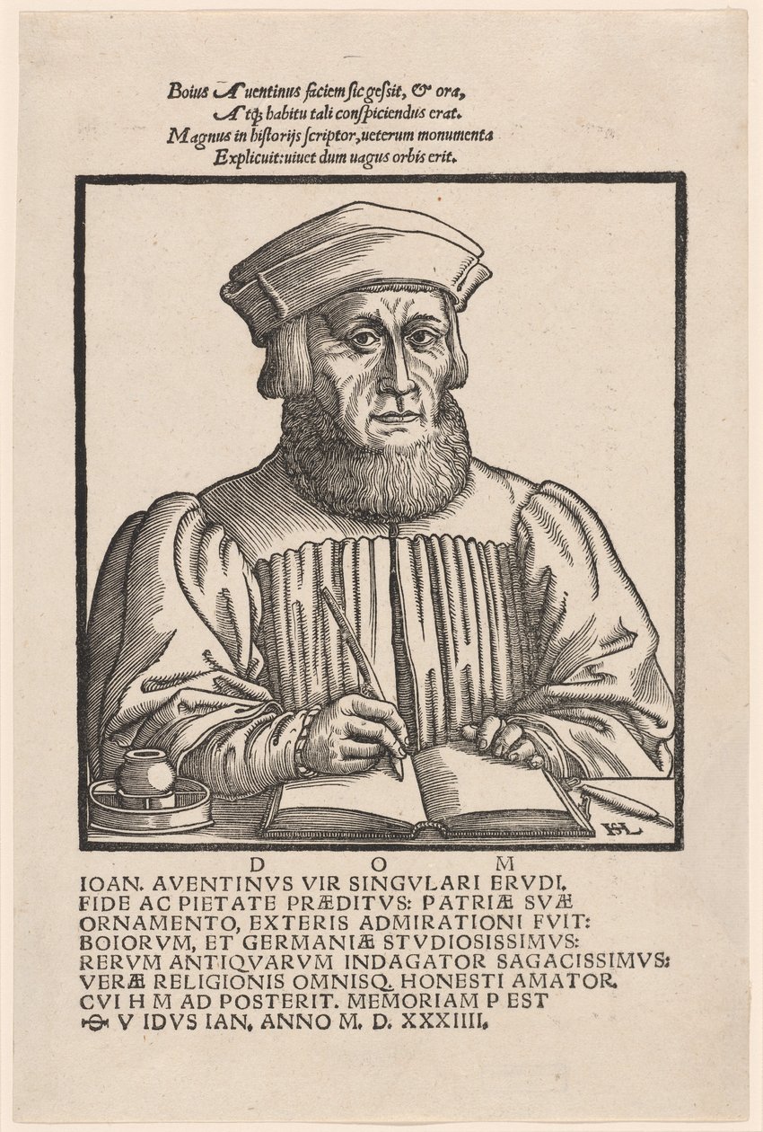 Johann Aventinus Johann Turmair by Hans Sebald Lautensack