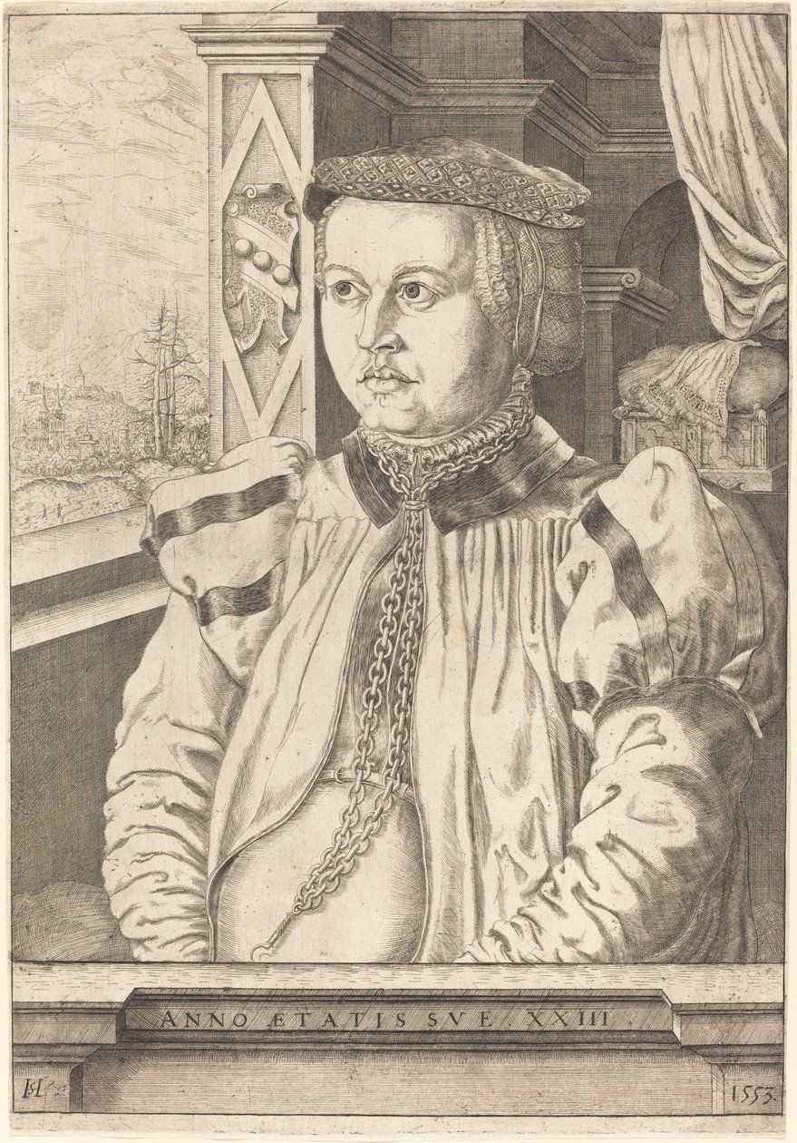 Lady von Eckh born Piencsenau by Hans Sebald Lautensack