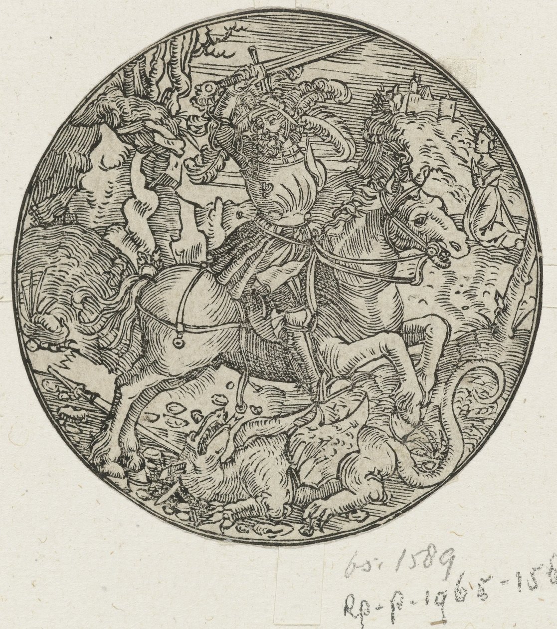 St. George Slays the Dragon by Hans Springinklee (manner of)