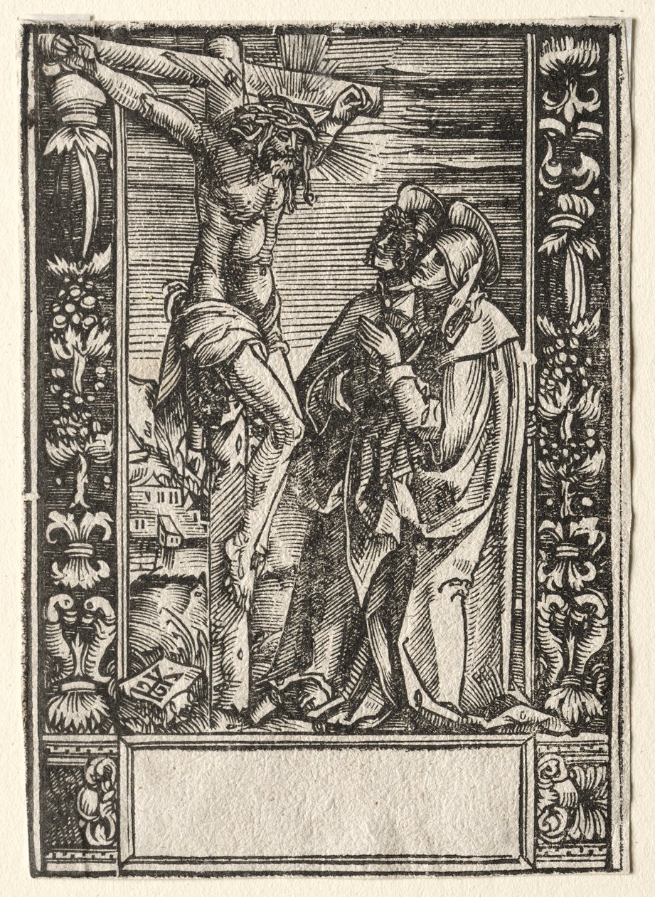 St. Mary and St. John Before the Cross by Hans Springinklee