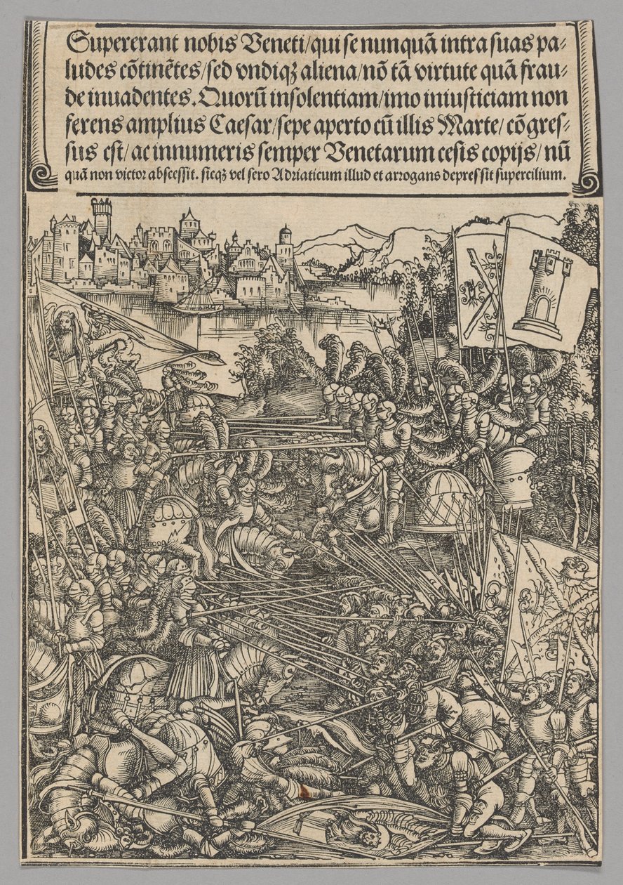 War with Venice, plate 21 from Historical Scenes from the Life of Emperor Maximilian I from the Triumphal Arch by Hans Springinklee