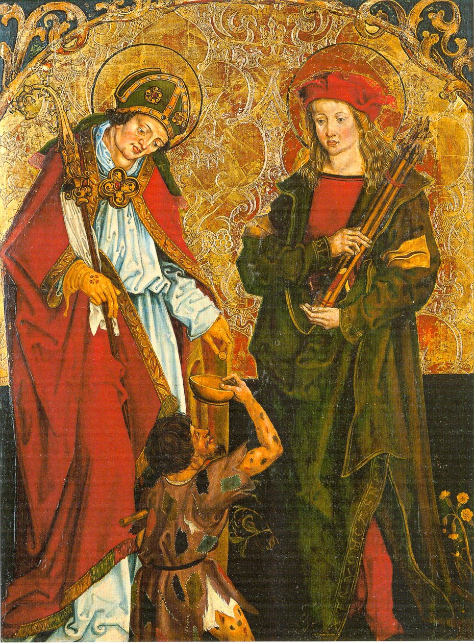 Saints Martin and Sebastian - Inzigkofen Altar by Hans und Jakob Strüb