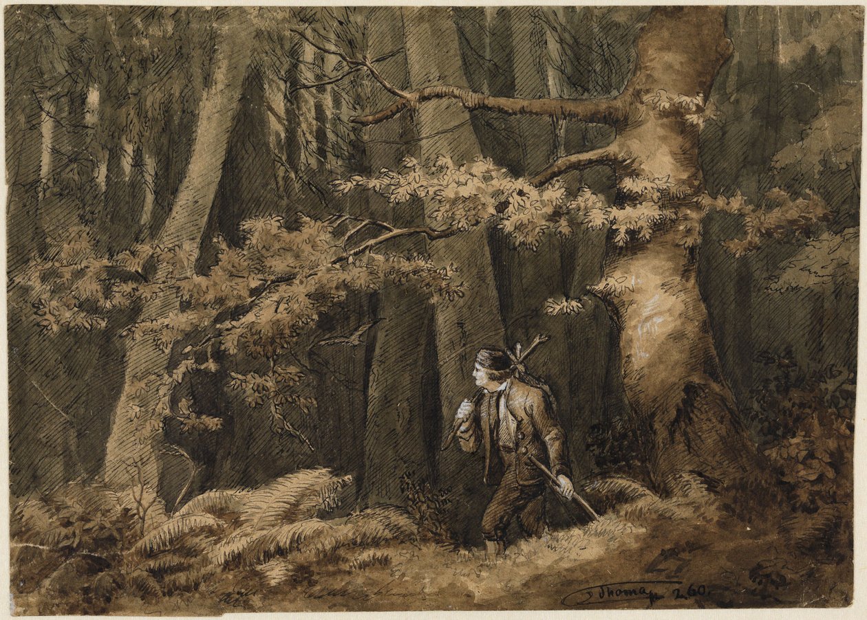 The Hunter in the Forest by Hans Thoma